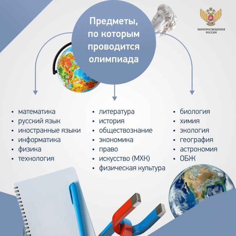 Стартовал школьный этап всероссийской олимпиады школьников 2023/2024 учебного года!.